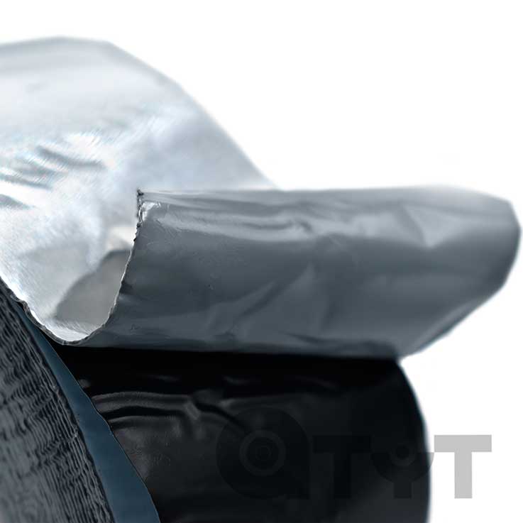 CINTA BUTILO PET/ALU 0,8 mm ESPESOR [COLOR ALUMINIO] - Detalle