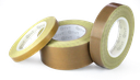 Teflon-coated fabric tape with embossed pvc line